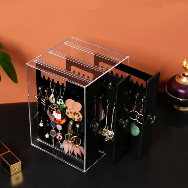 Plateau Organisateur à Bijoux 12 Cases - Revêtu De Velours - Bois Et Velours - Pour Rangement Ou Vitrine