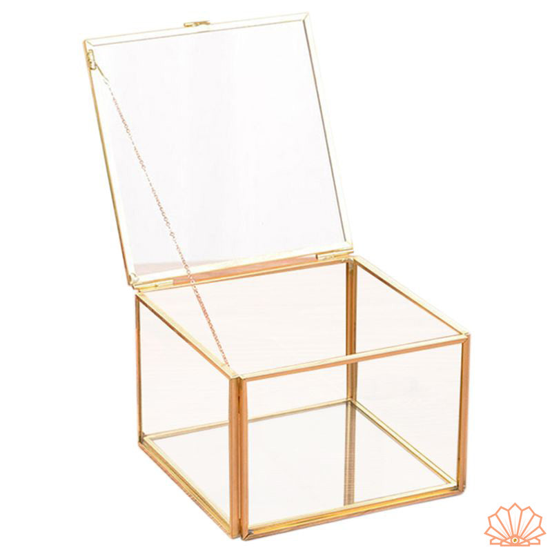 Boîte à Bijoux Cube en Verre | Les Boîtes d'Aphrodite