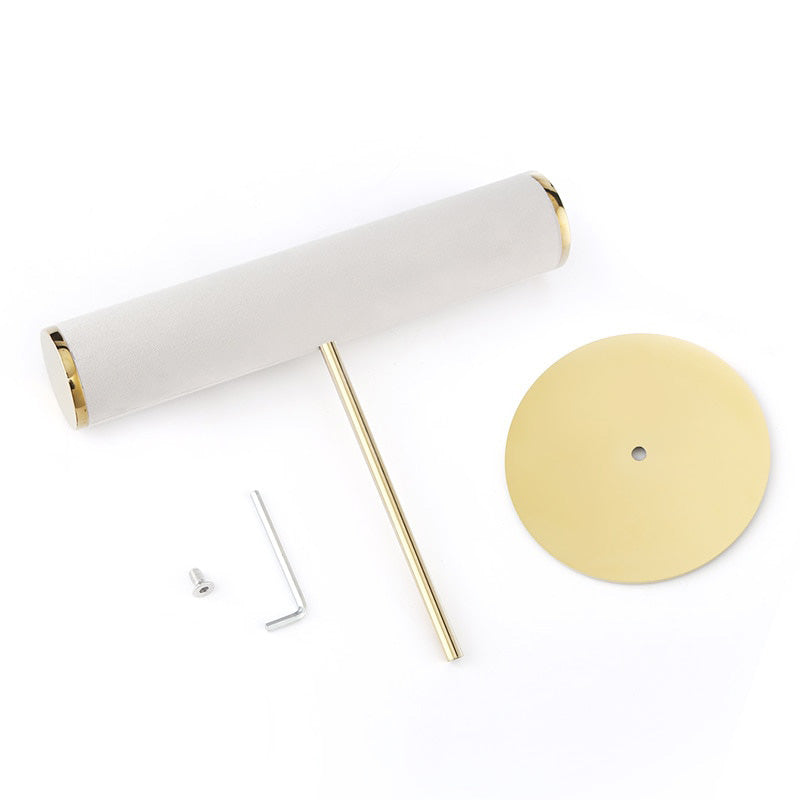 Porte Bijoux Velours et Laiton Démontable Kit Rouleau
