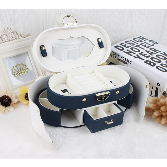 boite à bijoux coffret prestige bleu