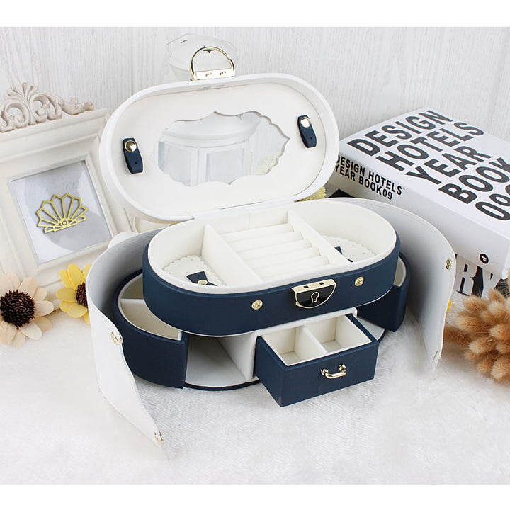 boite à bijoux coffret prestige bleu