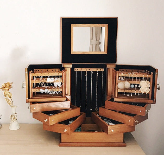 boite à bijoux éventail commode