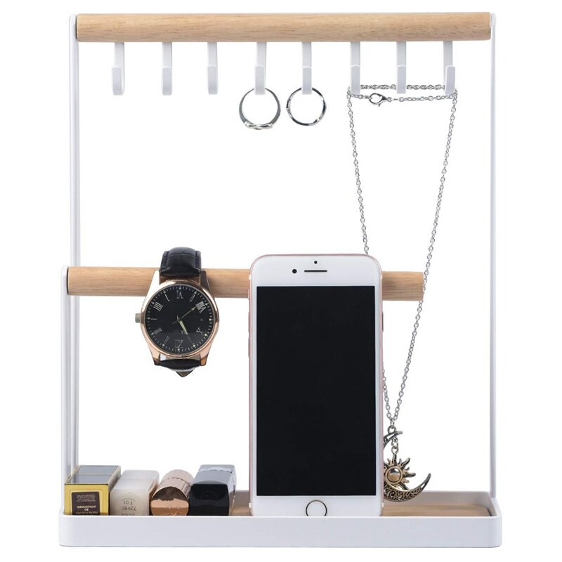 Porte Bijoux Socle en Bois Écologique