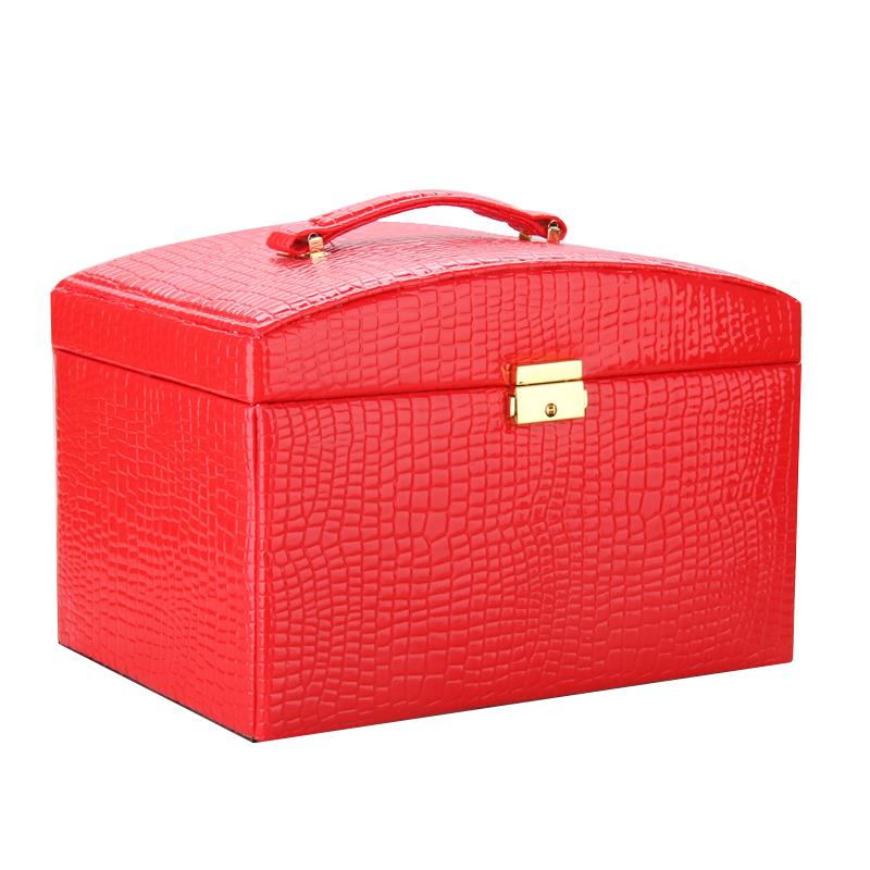 Boîte à Bijoux en Cuir Serrure 