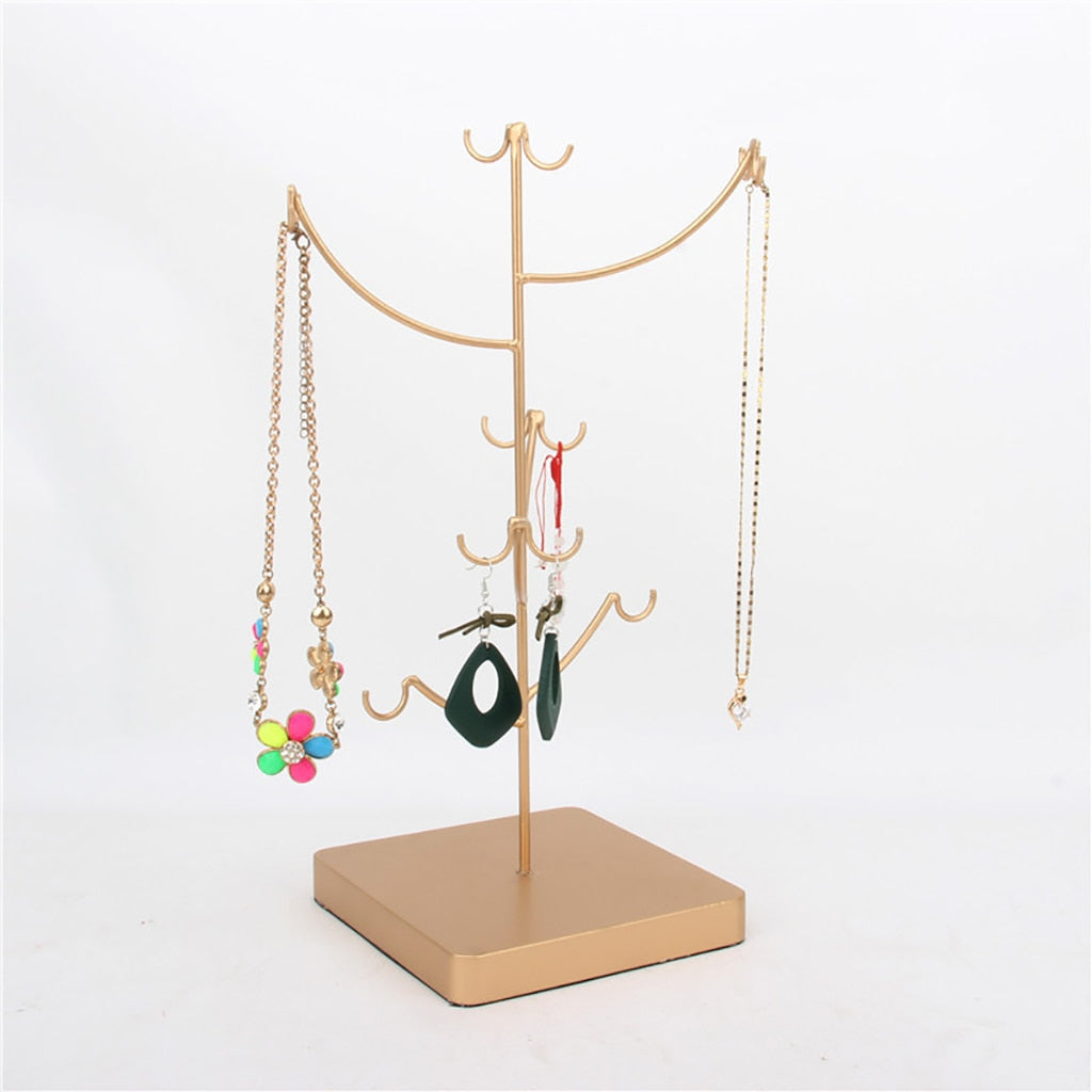 porte bijoux arbre abstrait or