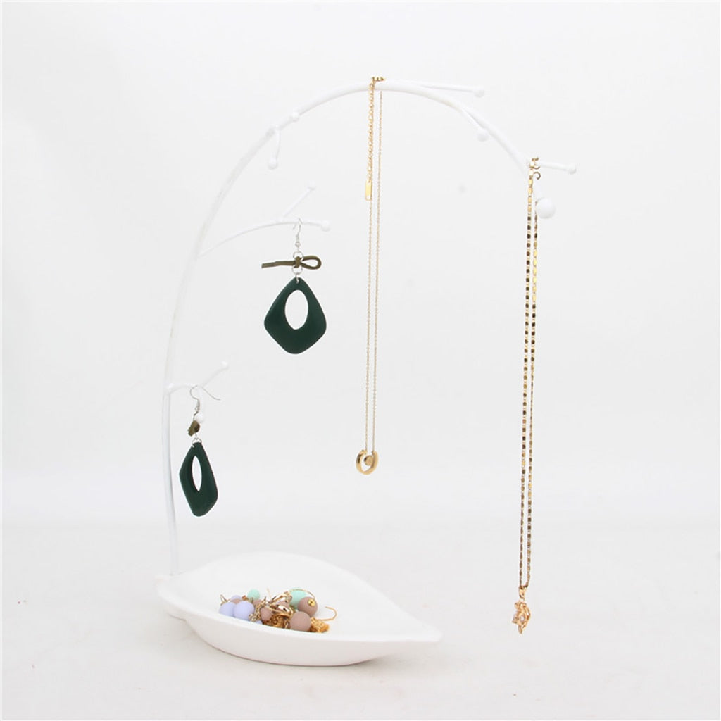 Porte bijoux organique blanc