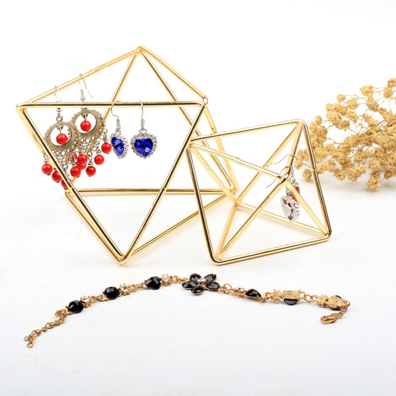 Porte Bijoux Géométriques Pyramide et Diamant