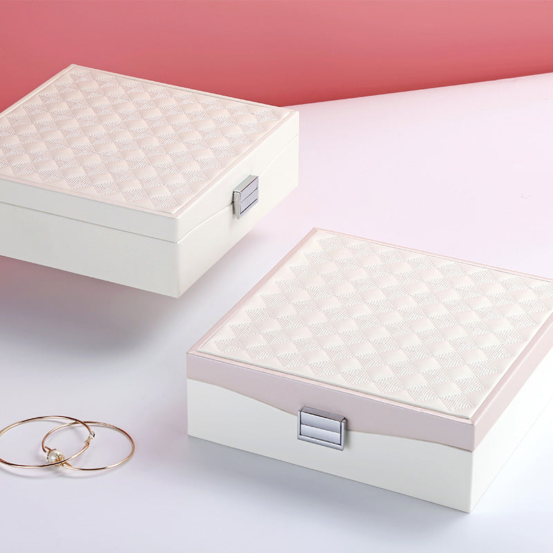 Boite a Bijoux Blanc Rose