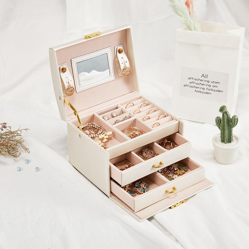 Boîte à Bijoux Tendance avec Tiroirs