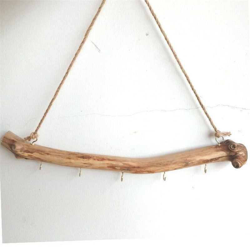 Porte-Bijoux Mural Bois Flotté