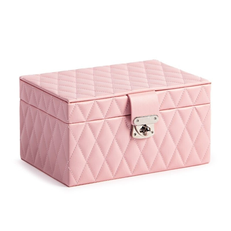 Boîte à Bijoux Capitonnée rose