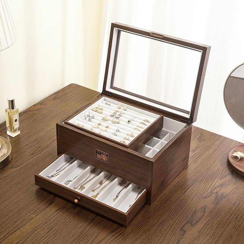 Grande Boîte à Bijoux en Bois