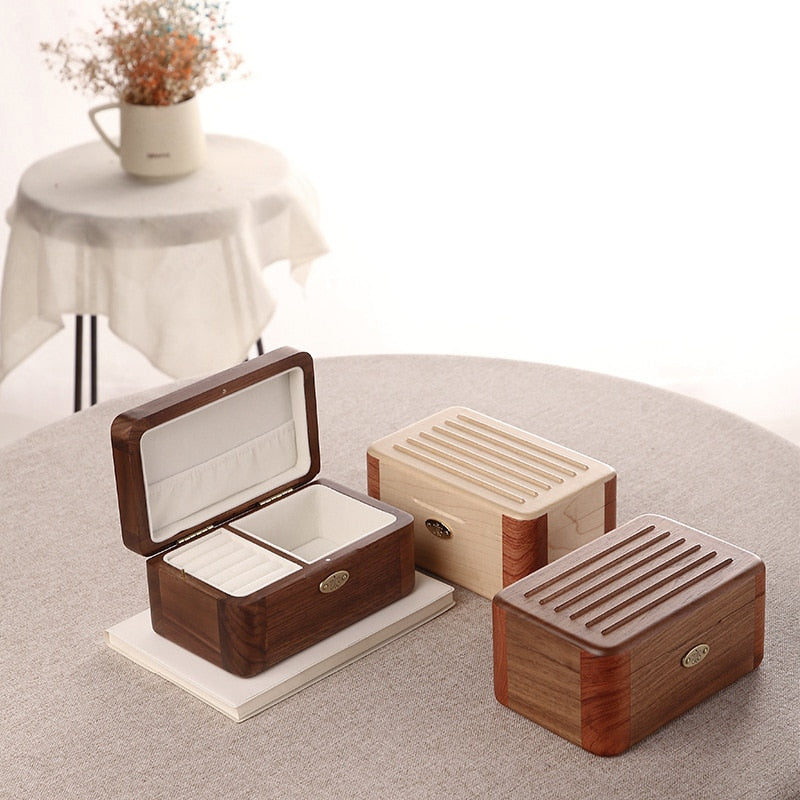 Boîte à Bijoux Musicale en Bois