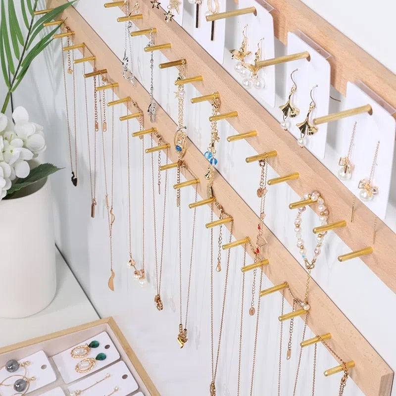 Porte-Bijoux Mural en Bois