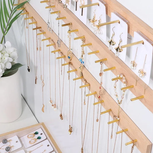 Porte-Bijoux Mural en Bois