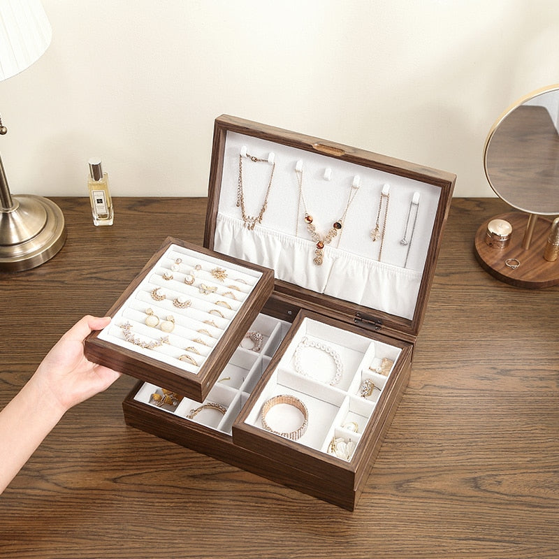 Boîte à Bijoux en Bois Modulable