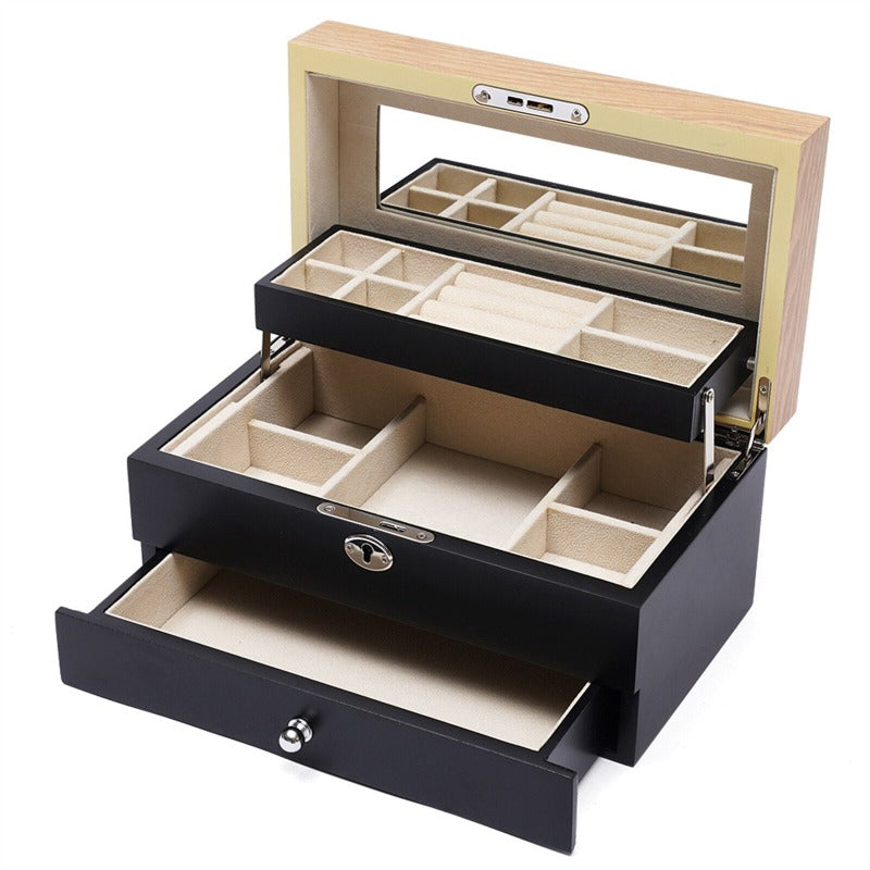 Boite a Bijoux en Bois Noir