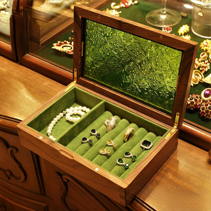 Boîte à Bijoux Vintage en Bois
