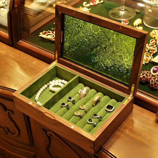 Boîte à Bijoux Vintage en Bois