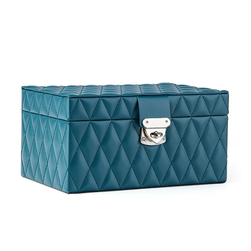 Boîte à Bijoux Capitonnée bleu