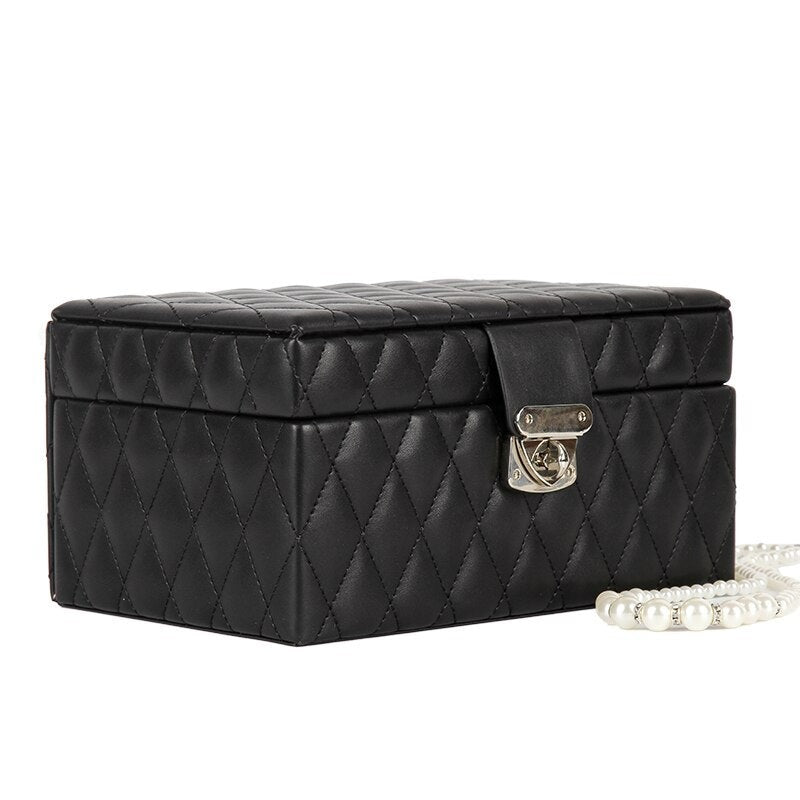Boîte à Bijoux Capitonnée noir