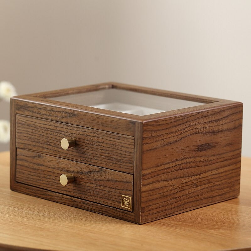 boite bijoux en bois et verre