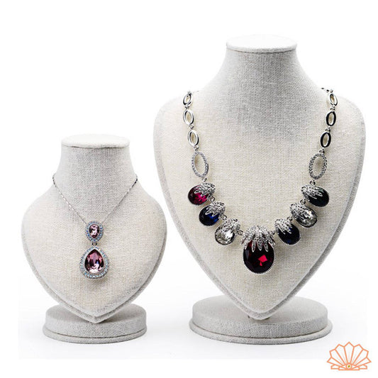 Porte Bijoux Buste Gris | Les Boîtes d'Aphrodite