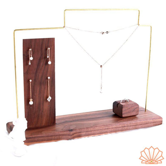 Porte Bijoux en Bois de Noyer | Les Boîtes d'Aphrodite