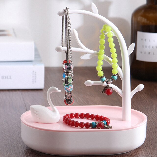 porte bijoux lac des cygnes Rose