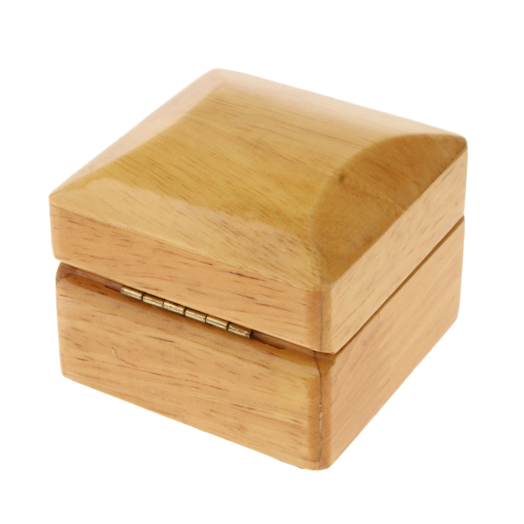 écrin à bijoux bois velours bague