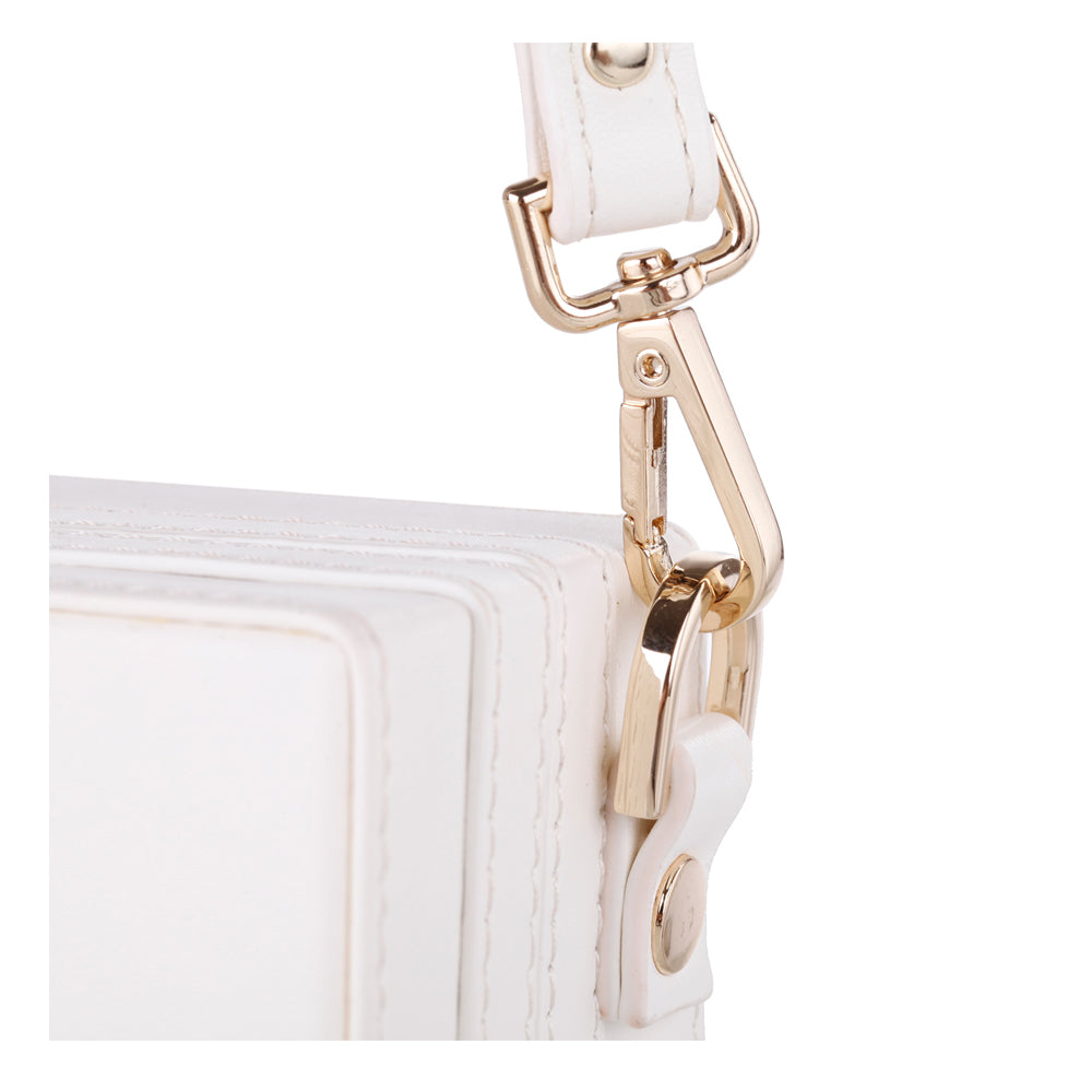 Boîte à Bijoux Bandoulière Blanc | Les Boîtes d'Aphrodite