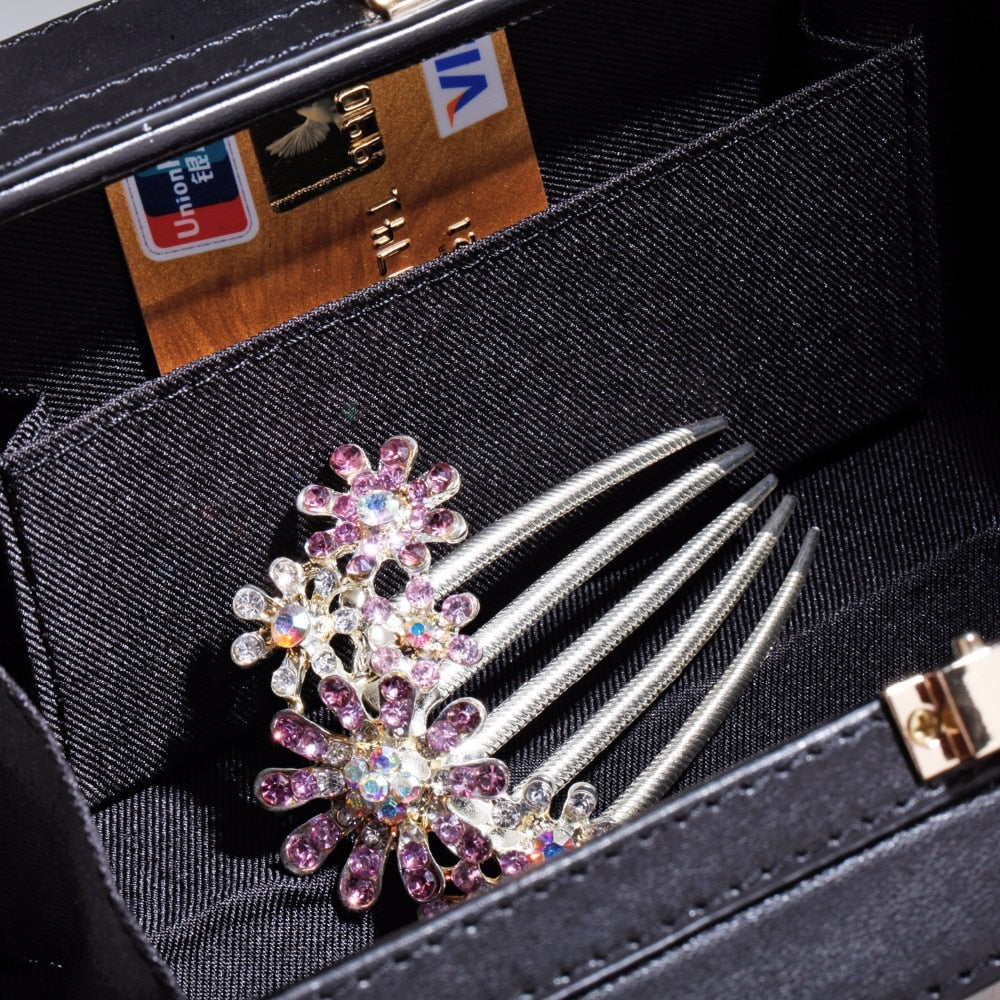 Boîte à Bijoux Bandoulière Noire | Les Boîtes d'Aphrodite