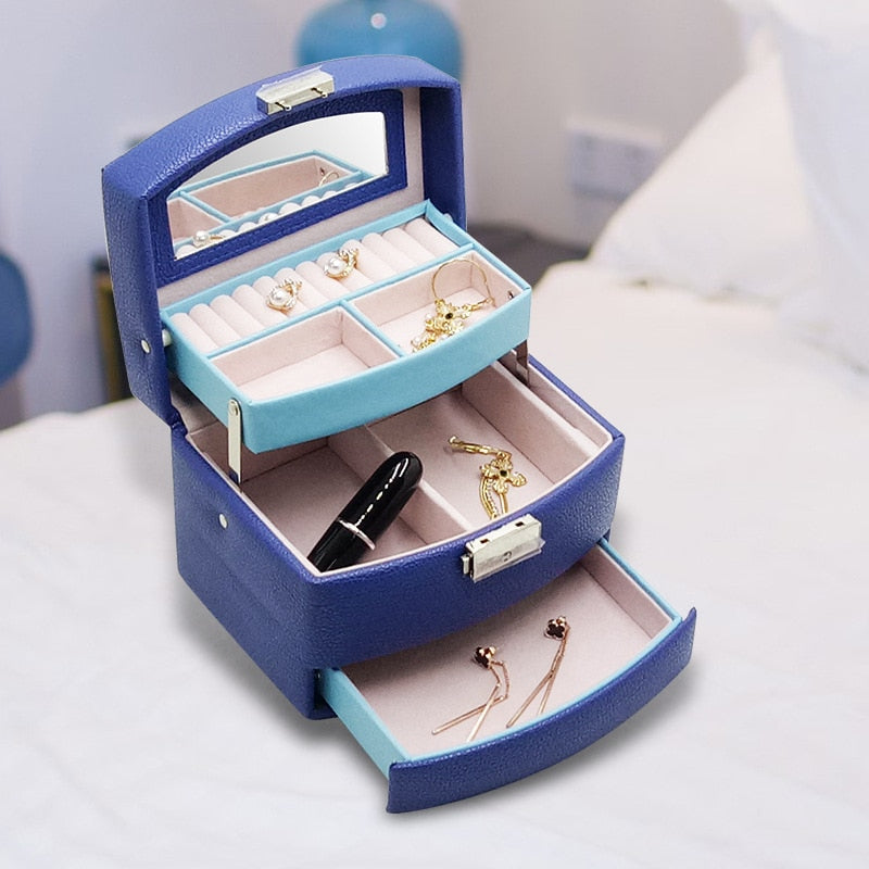 Boîte à Bijoux Simple en Cuir | Les Boîtes d'Aphrodite