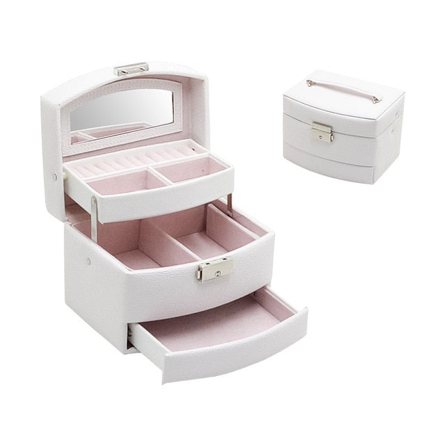 Boîte à Bijoux Simple en Cuir | Les Boîtes d'Aphrodite