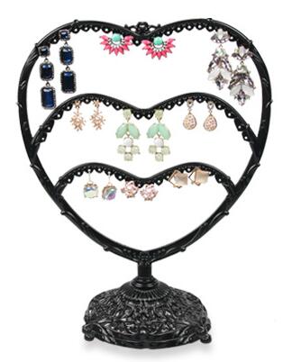 porte bijoux harpe d'euterpe coeur noir