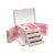 boîte à bijoux girly en bois blanc et rose