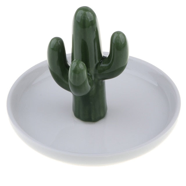 Porte Bijoux Fantaisie Céramique cactus
