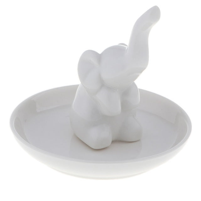 Porte Bijoux Fantaisie Céramique Eléphant