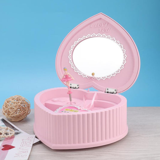 Boîte à Bijoux Musicale Coeur Rose | Les Boîtes d'Aphrodite