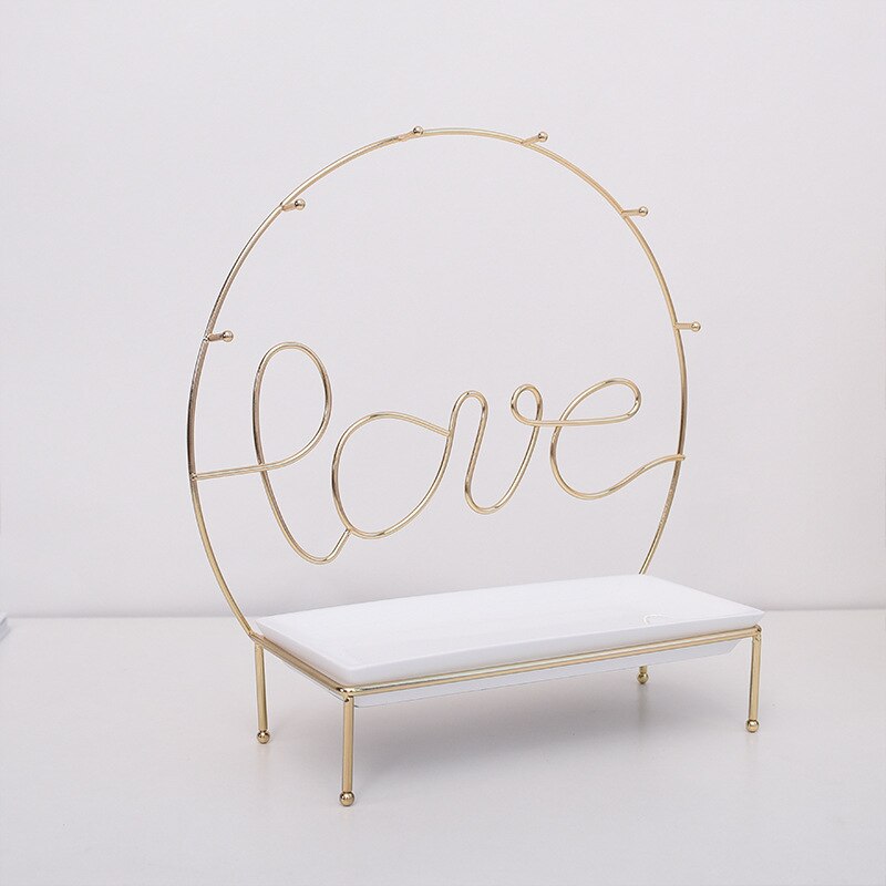 porte bijoux love doré les boites d'aphrodite