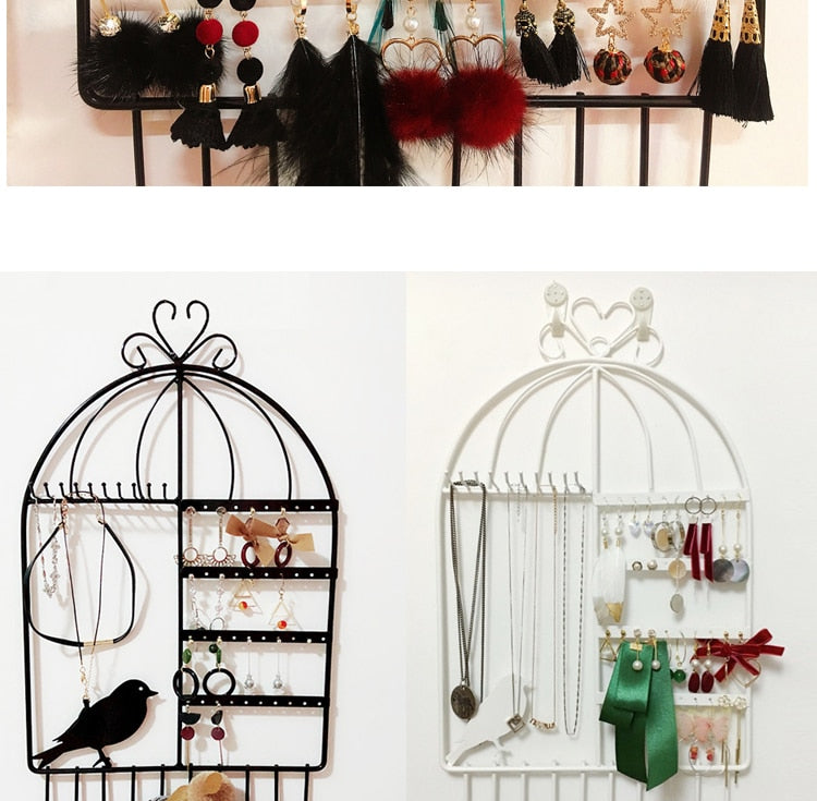 Porte Bijoux Mural NId d'Oiseau Décoration