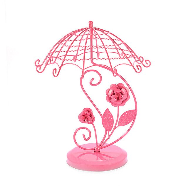 Arbre à Bijoux Parapluie Rose