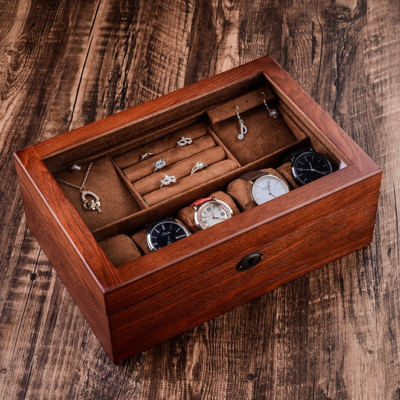 boîte à bijoux homme en bois brut