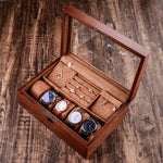 boîte à bijoux homme en bois vernis