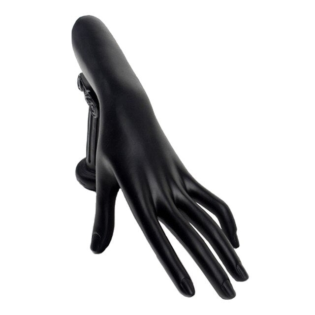 porte bijoux gant de velours plastique