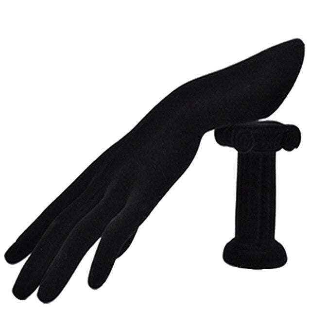 porte bijoux gant de velours flanelle