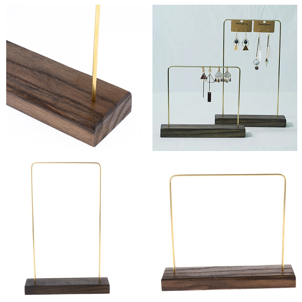 porte bijoux socle ébène et or