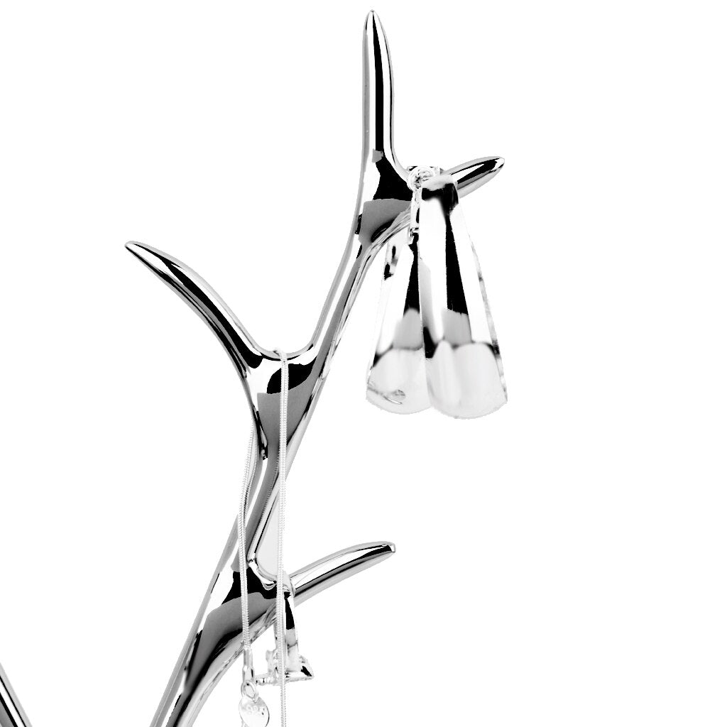 porte bijoux arbre chromé