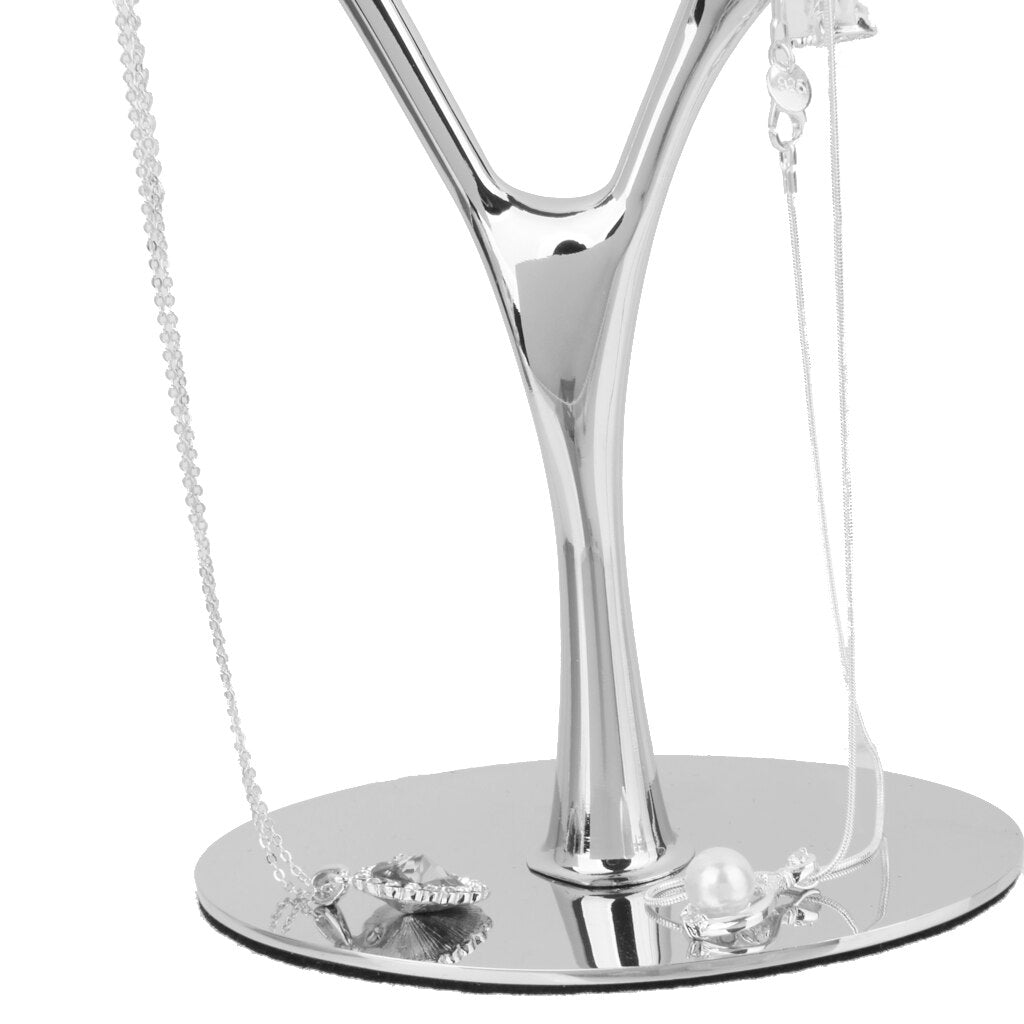 porte bijoux arbre chromé patin doux