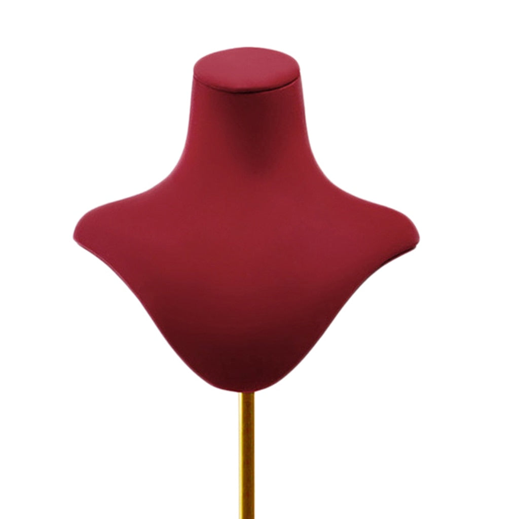 porte bijoux buste rouge glamour